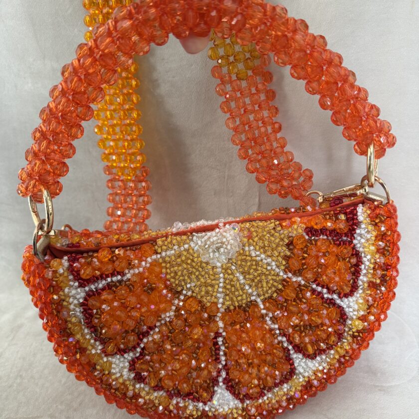 Haute Couture Embroidered Crystal Bag - Handmade Luxury Artisan Statement Clutch